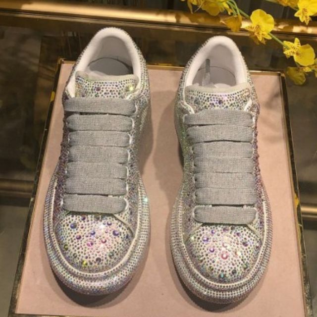 Sprankelende Glittersneakers met Kristaldetails - Jemilia