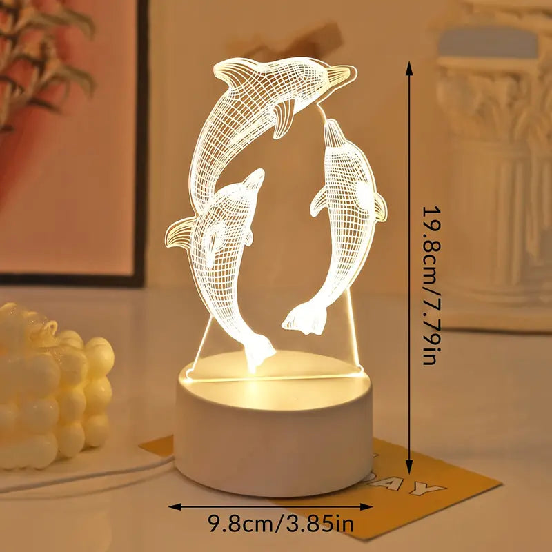 Saylor - 3D illusie LED lamp met motief