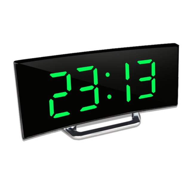 LED-verlichting groot digitaal display | Gebogen LED digitale wekker - Amedea