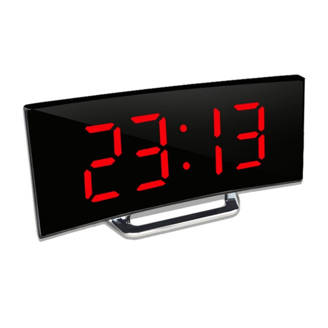 LED-verlichting groot digitaal display | Gebogen LED digitale wekker - Amedea