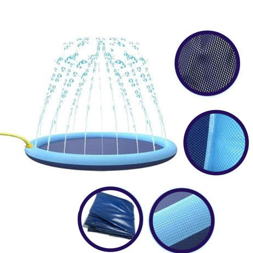 Splashy I Sprinkler Spray speelmat met anti-slip strips