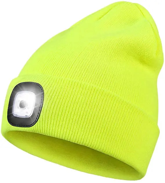 Warme LED Beanie muts met licht - Bry