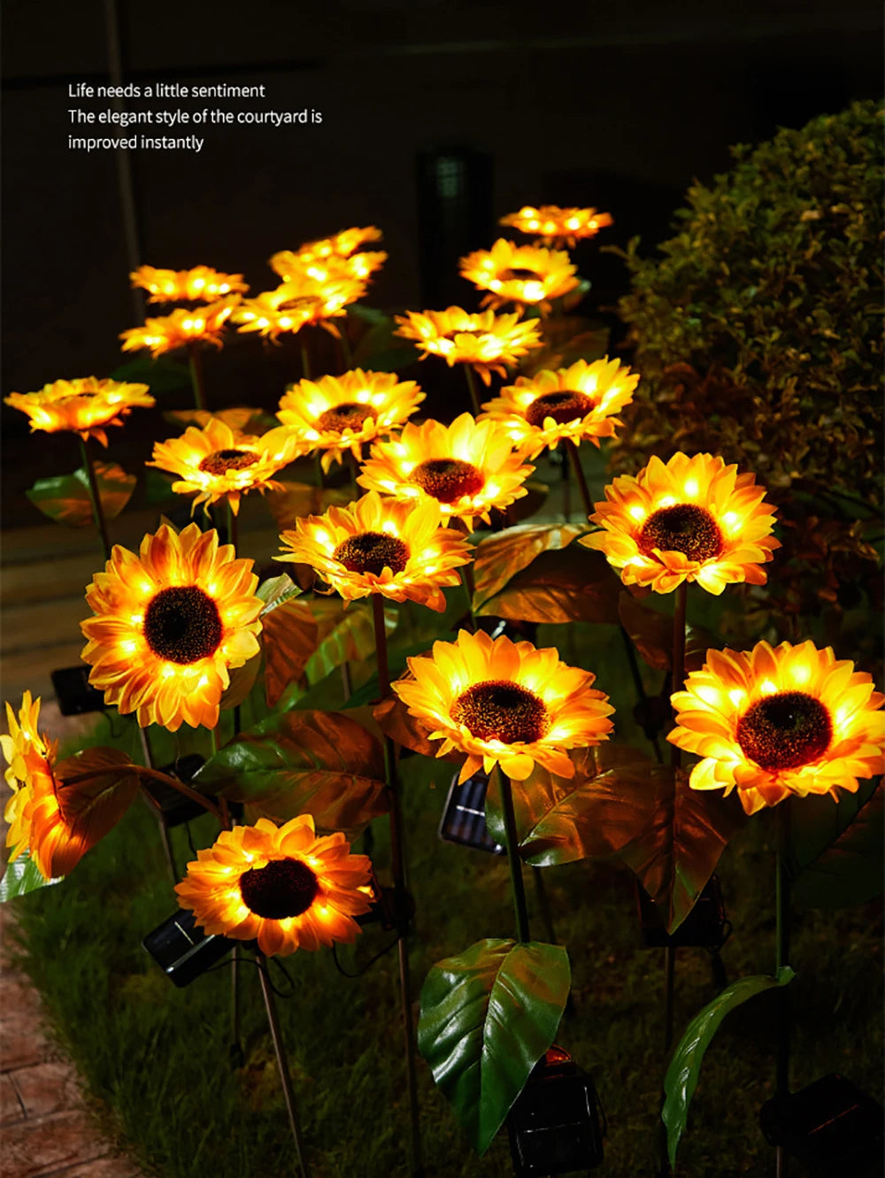 Waterdichte Tuin Zonnebloem op Zonneverlichting - PathFlower