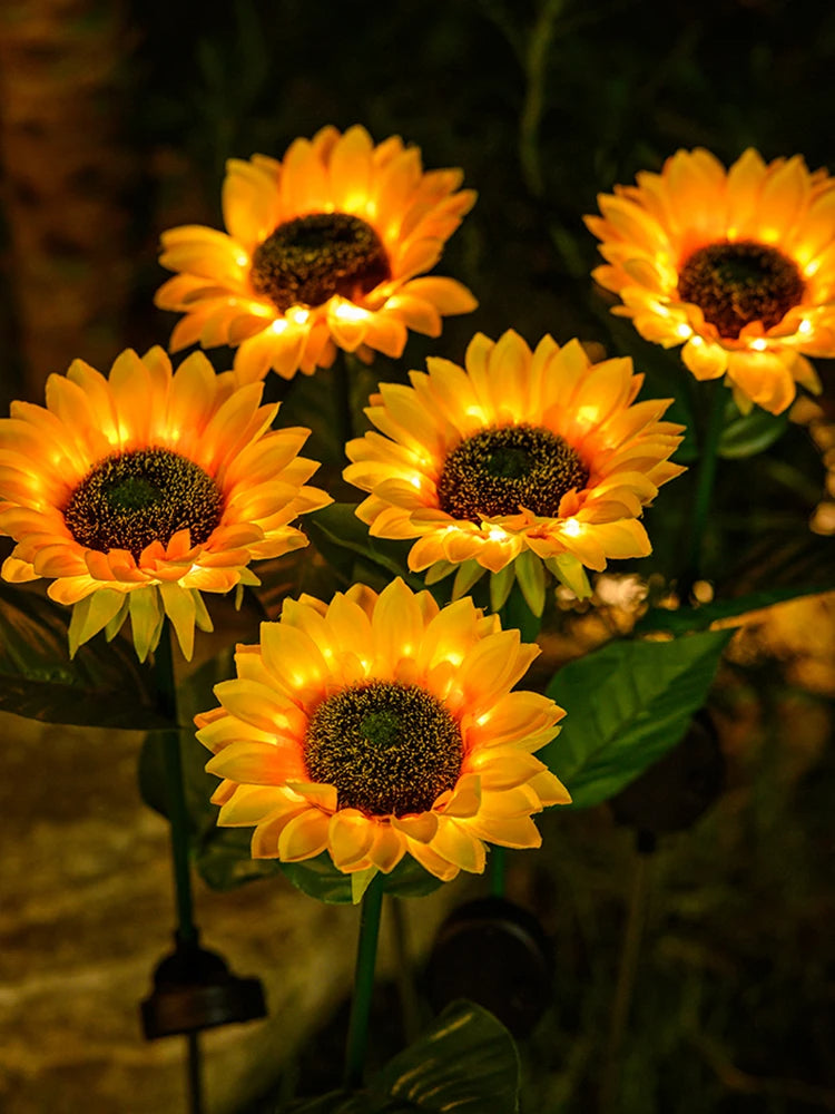 Waterdichte Tuin Zonnebloem op Zonneverlichting - PathFlower