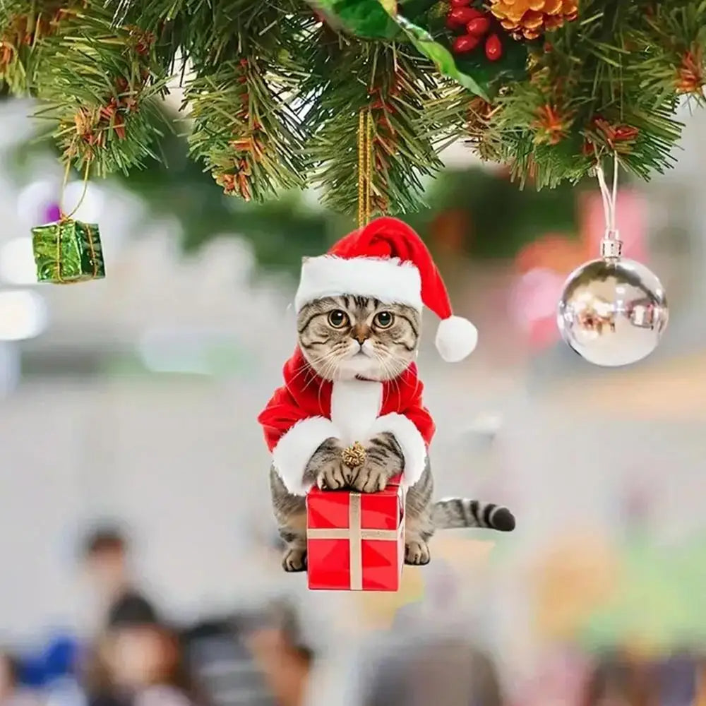 Schattige kat Kerst Adventskalender | Aftelkalender kat  | Grappige muurdecoratie voor kerstfeest - Kander