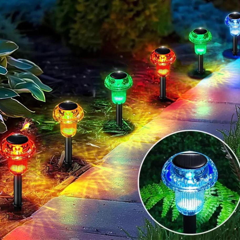 Outdoor tuin pad paddestoel zonne-gazon LED verlichting - WalkPath