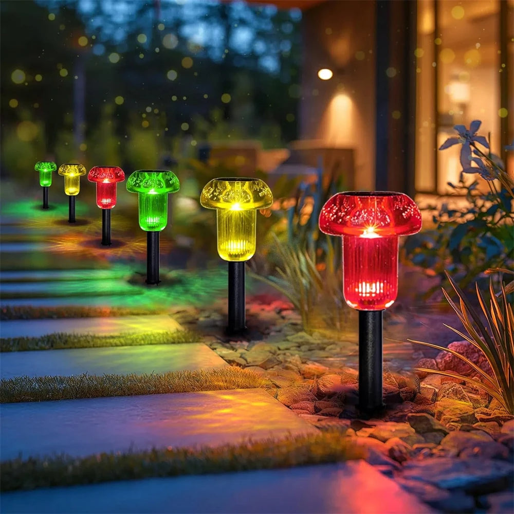 Outdoor tuin pad paddestoel zonne-gazon LED verlichting - WalkPath