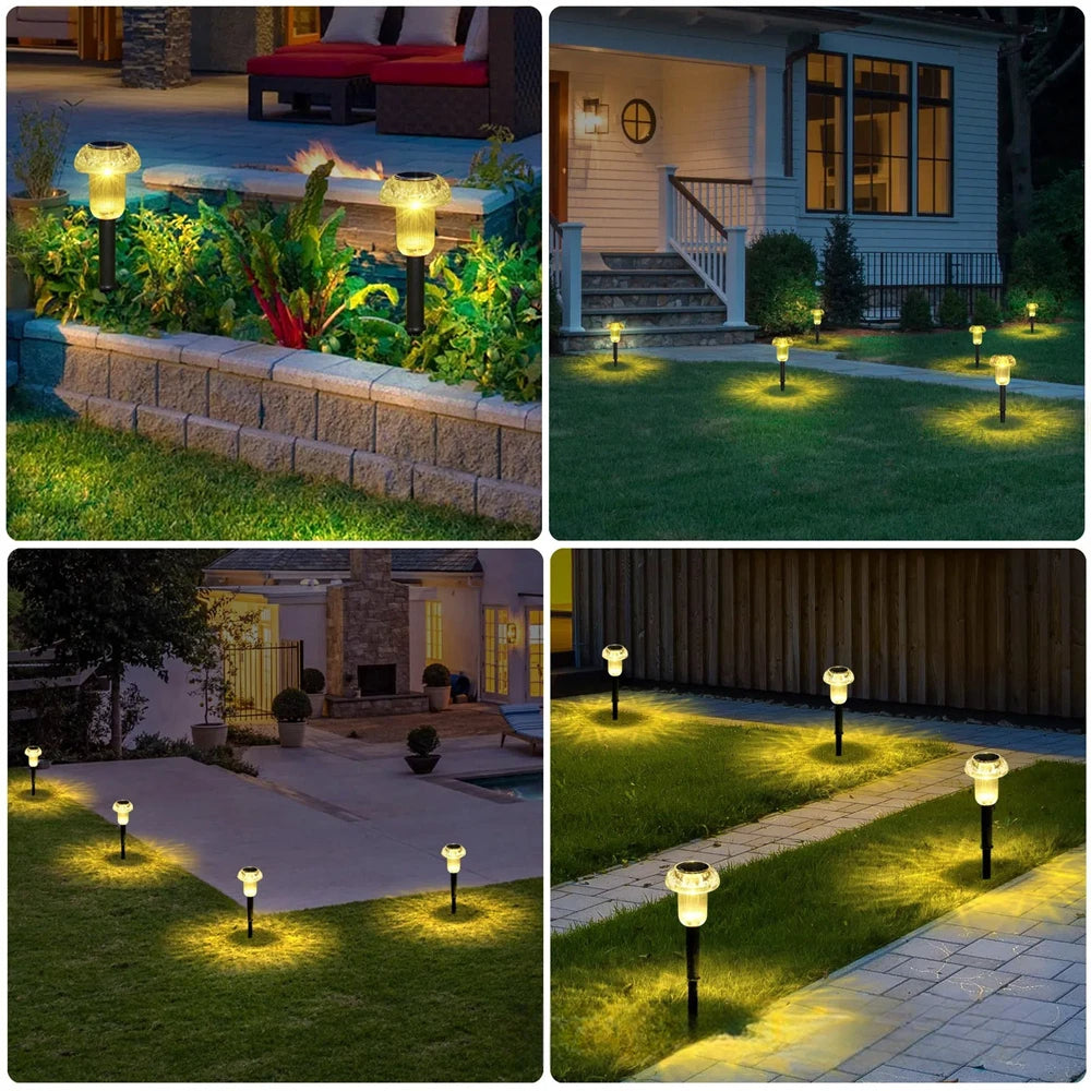 Outdoor tuin pad paddestoel zonne-gazon LED verlichting - WalkPath