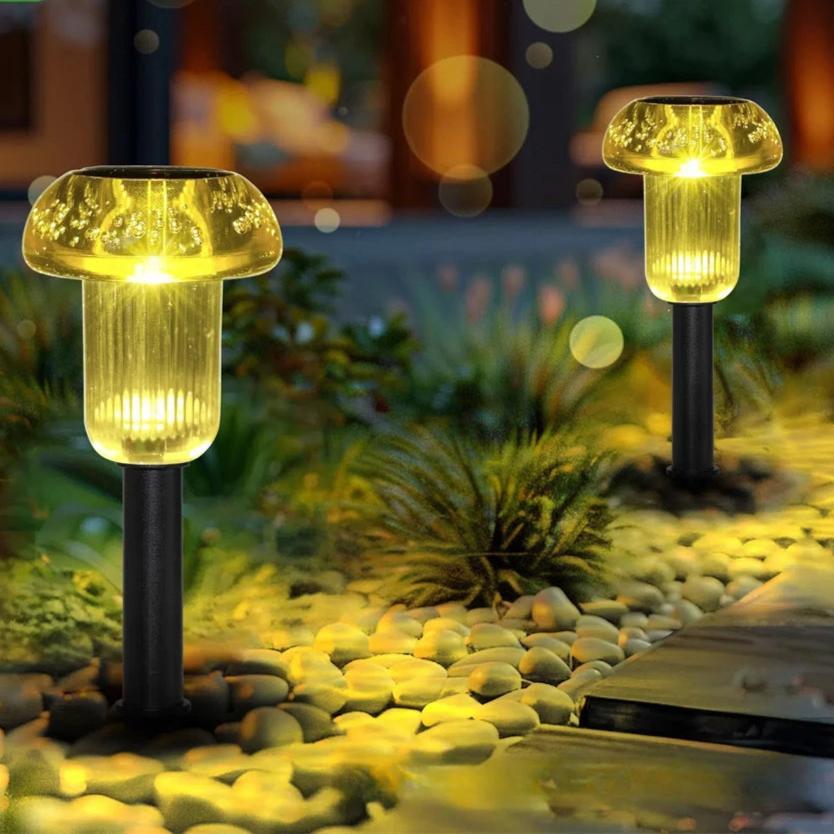 Outdoor tuin pad paddestoel zonne-gazon LED verlichting - WalkPath