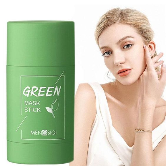 SkinMask - Reinigingsmasker met groene thee-extract als stick - dieptereiniging, verwijdert mee-eters