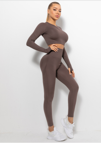 Vormgevende Sportlegging met Hoge Taille en Top Set - Mooty