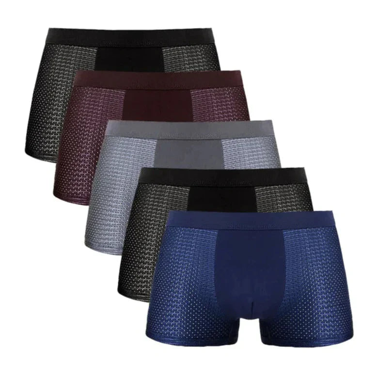 Ademende Mesh Boxershorts | 4-Pack met Elastische Tailleband & Koelend Comfort - Dann