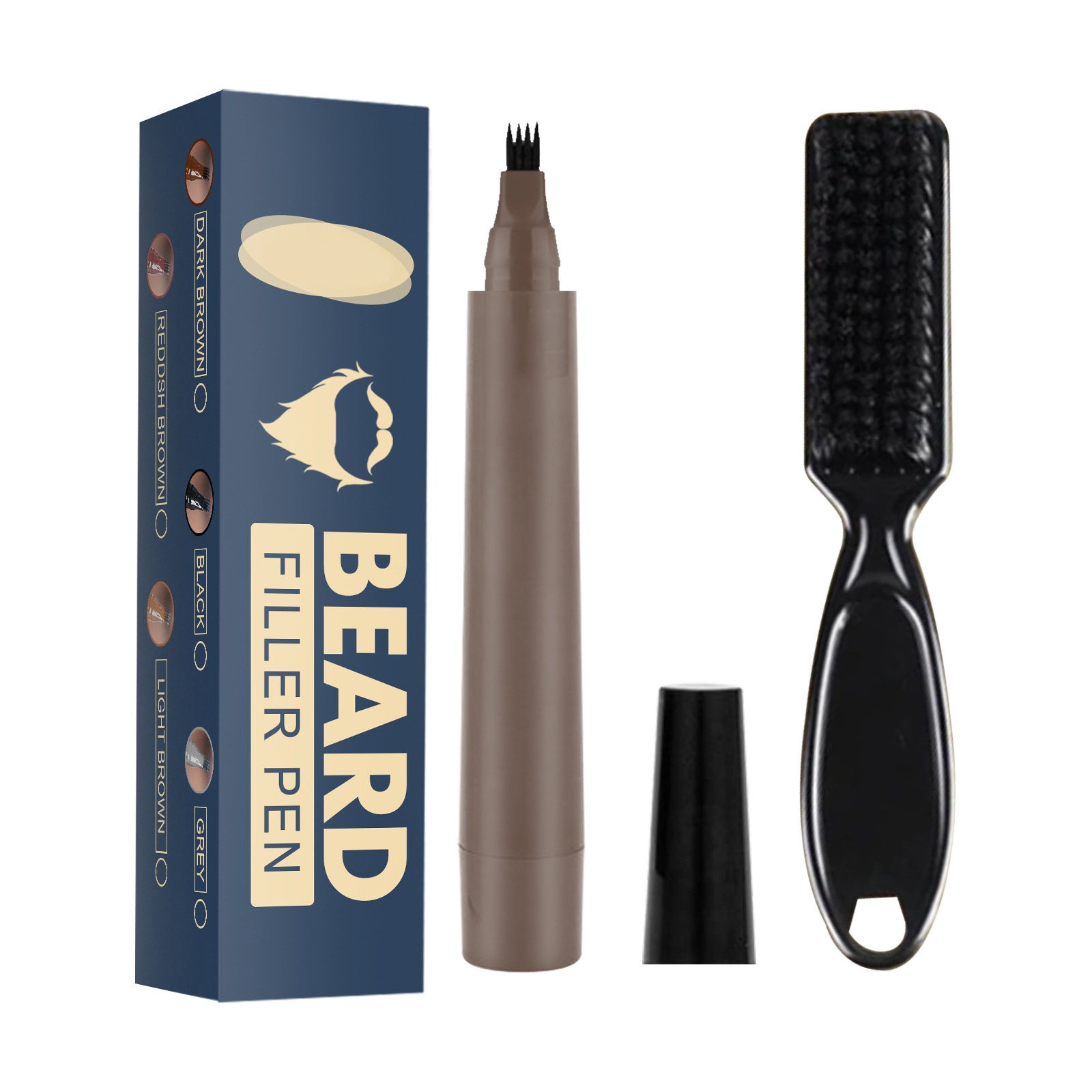 FillKit - Baard Pen | Wenkbrauwen en snor | Natuurlijke look