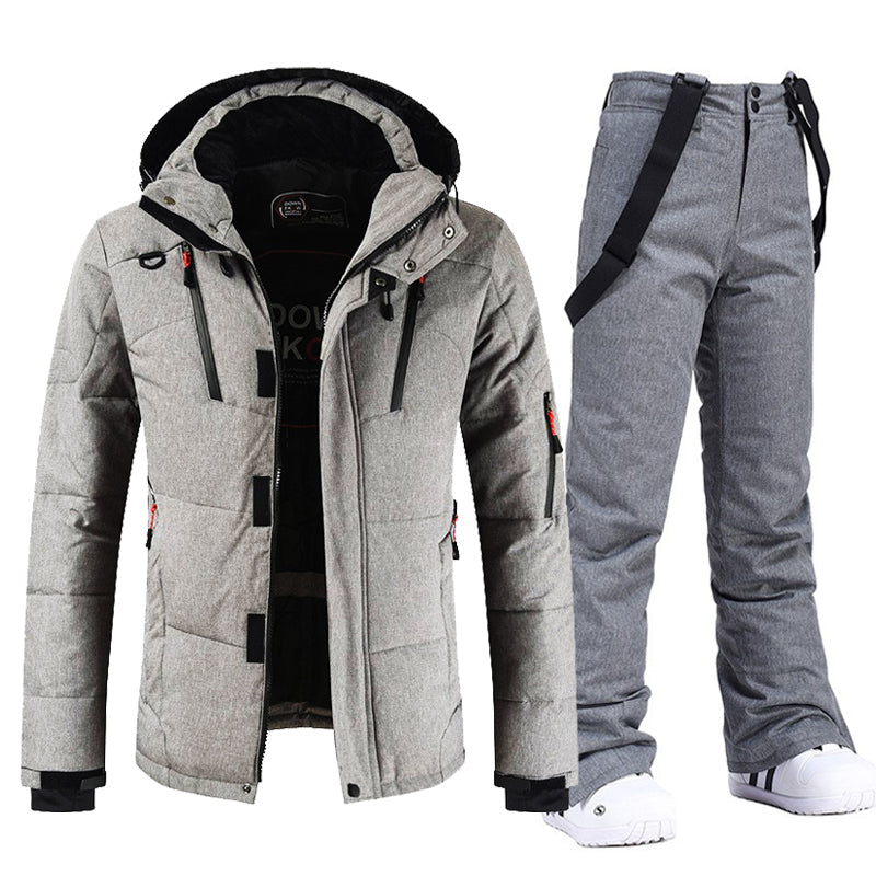 Waterdichte en Winddichte Ski-Outfit met Capuchon en Broek | Stijlvolle en Functionele Winterkleding - Yaniera