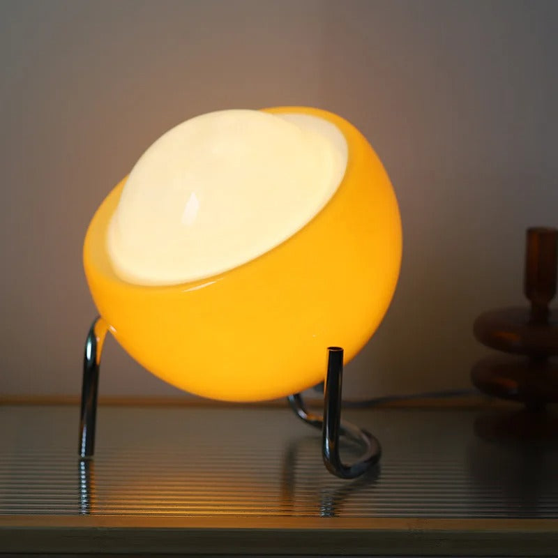 Bauhaus Planet Glazen Tafellamp | Artistieke & Moderne Verlichting voor Slaapkamer en Kantoor - BauGlass