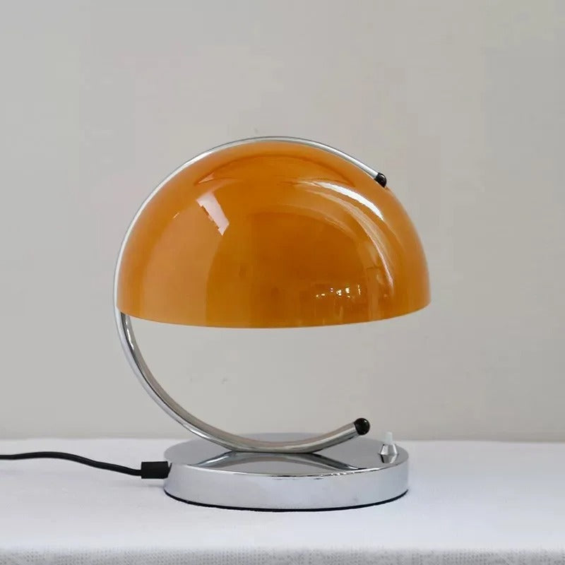 Deense Glazen Bureaulamp | Moderne Paddenstoelvorm voor Elegante Verlichting - DeskWarm