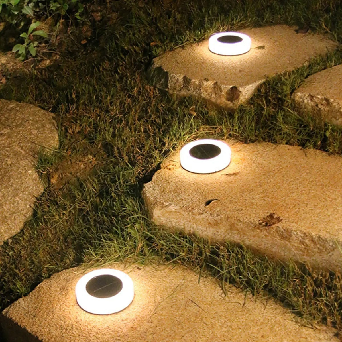 Luxe & Functionele Solar Grondlampen - 4 stuks | GardenGlow