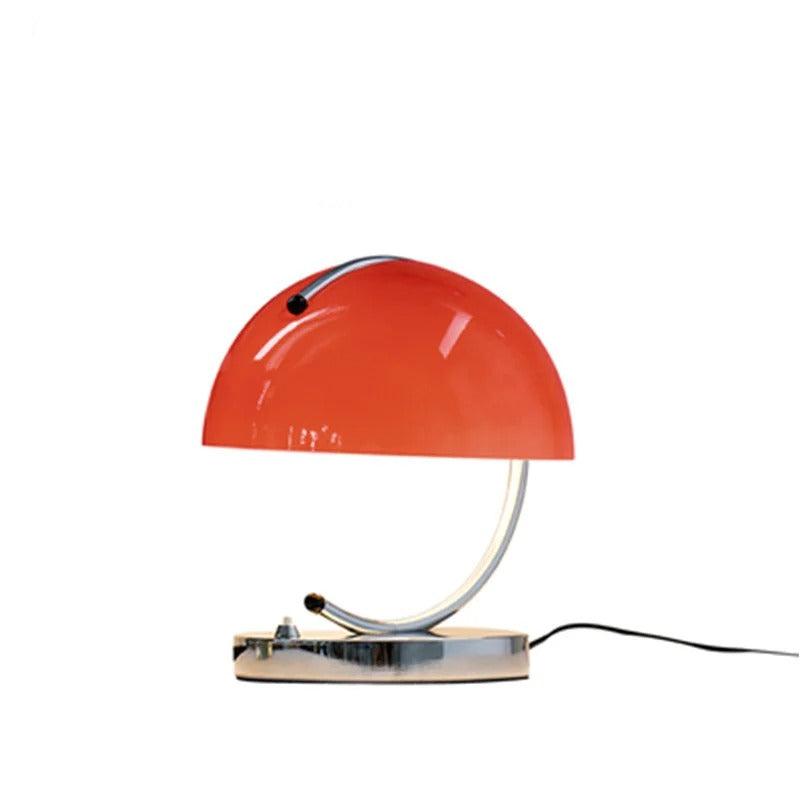 Deense Glazen Bureaulamp | Moderne Paddenstoelvorm voor Elegante Verlichting - DeskWarm