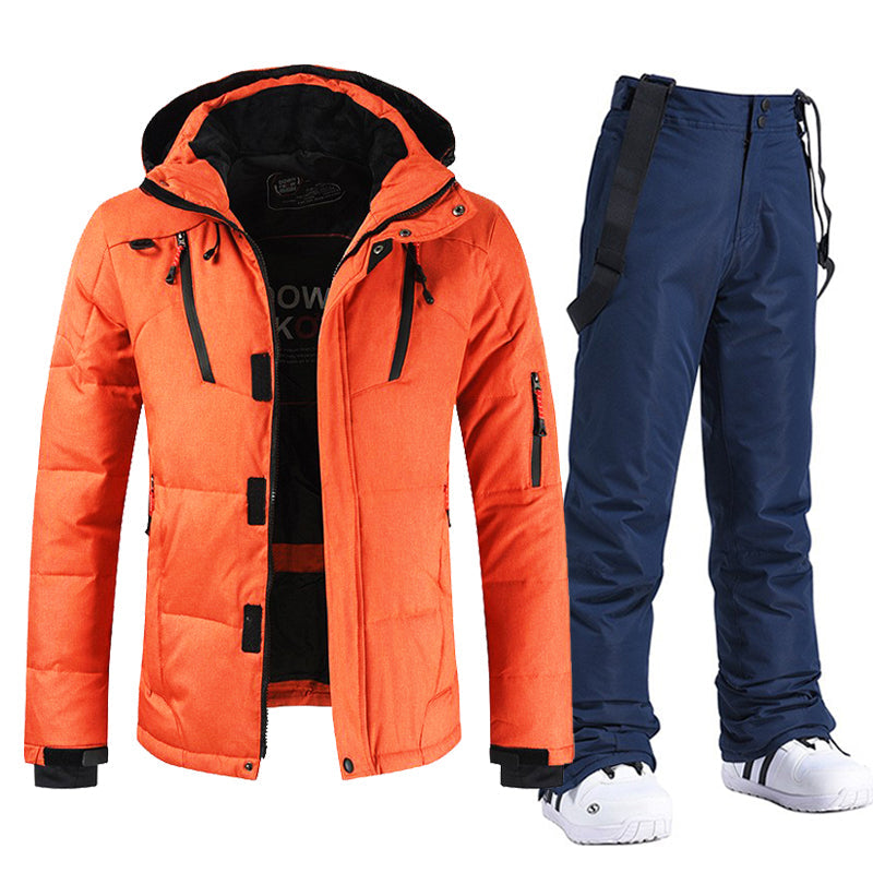 Waterdichte en Winddichte Ski-Outfit met Capuchon en Broek | Stijlvolle en Functionele Winterkleding - Yaniera