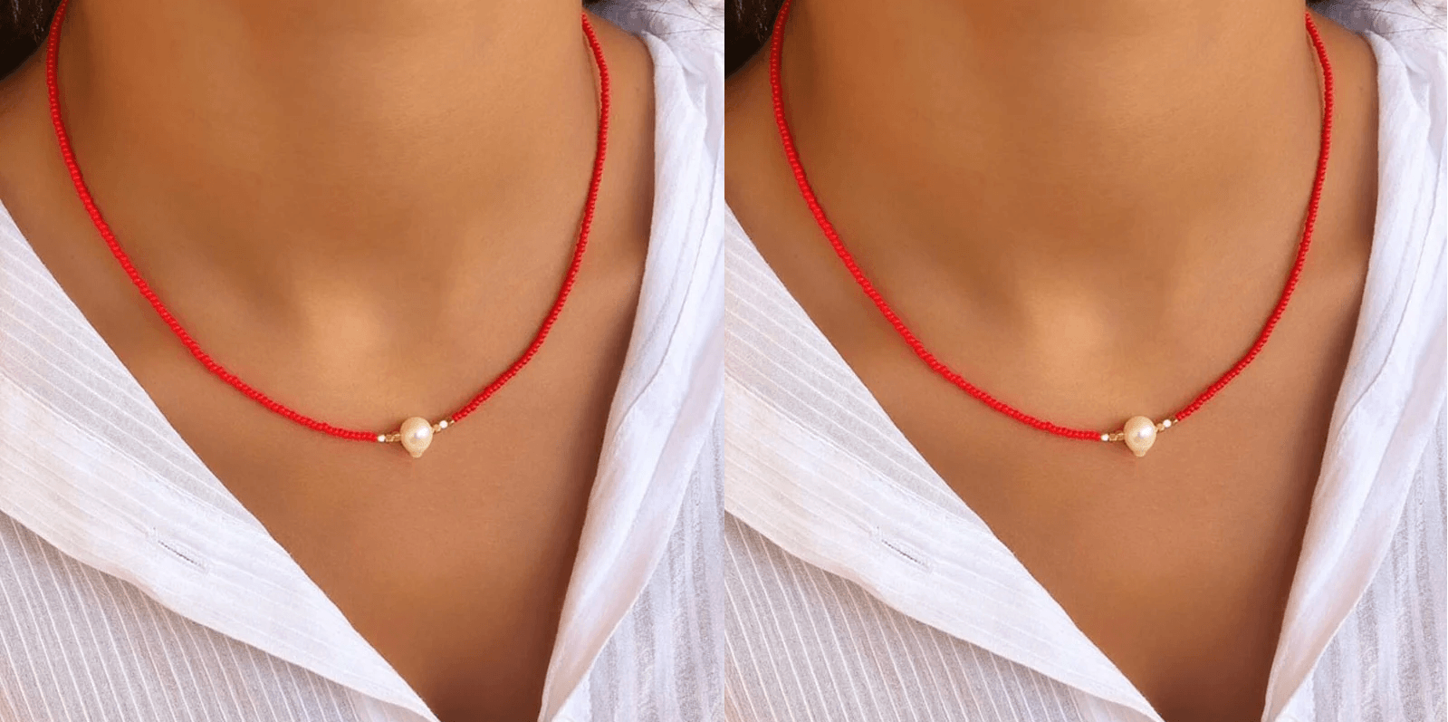 Ketting met natuurlijke parels - Elowren