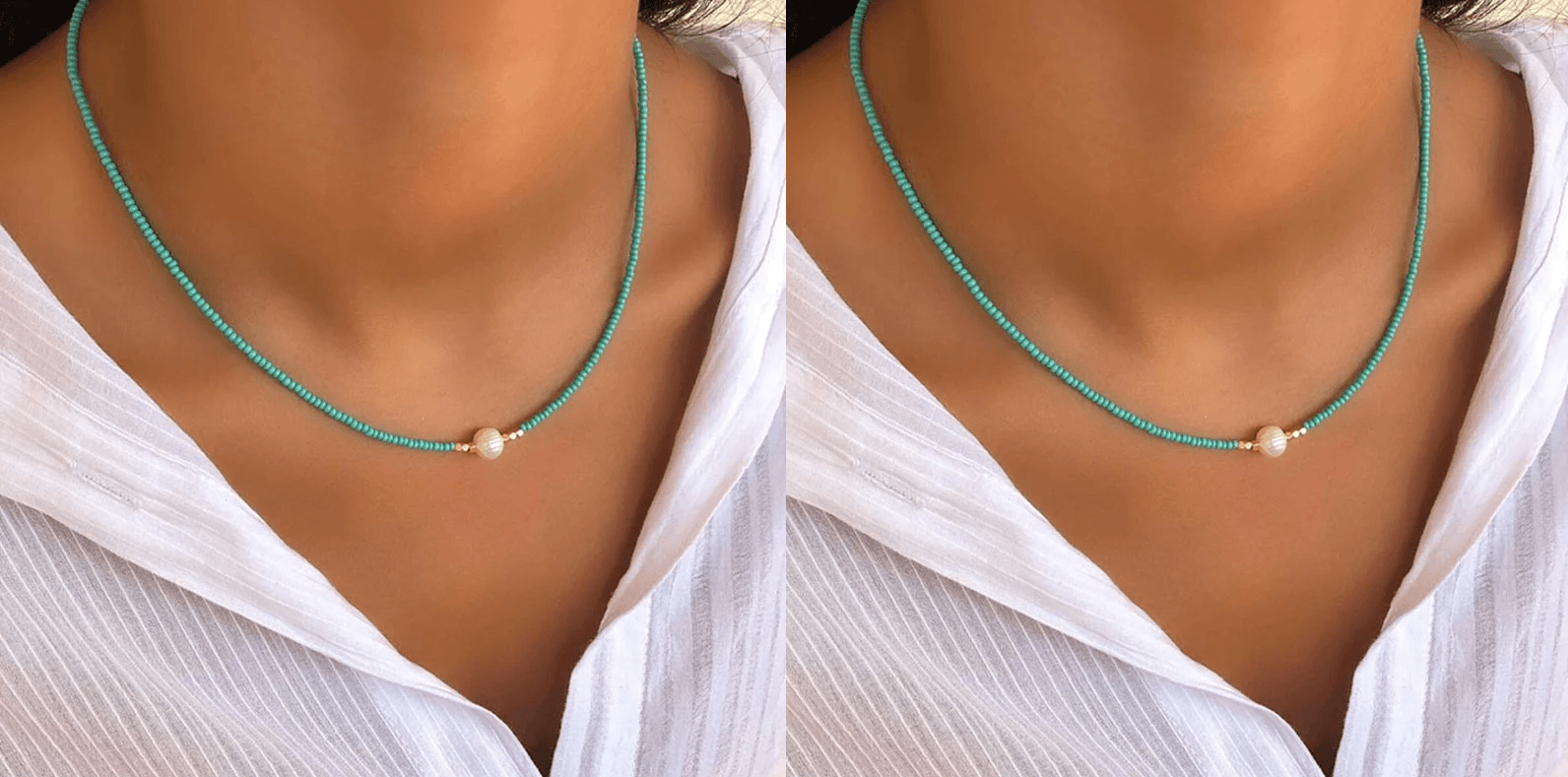 Ketting met natuurlijke parels - Elowren