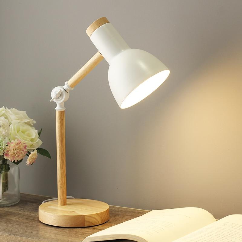 Scandinavische Houten Bureau Lamp - GlowMalist