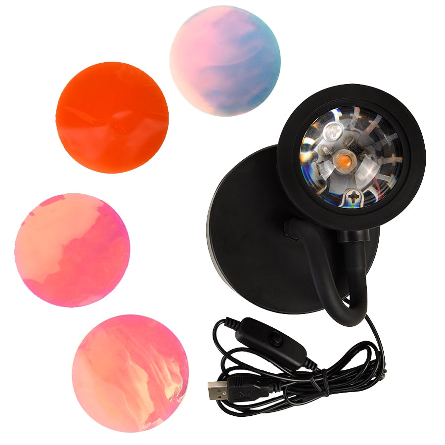 RainLamp - Sunset Lamp | 4 verschillende kleuren