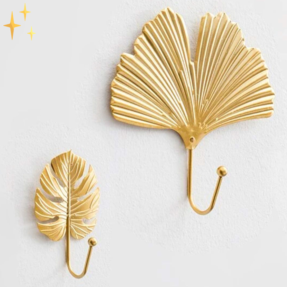 4 Stuks Gouden Schelpen Muurhangers | Accessoires en Spulletjes Organiseren - Hanren