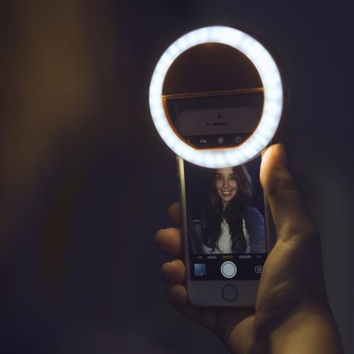 RingLed - Selfie ringverlichting | Ingebouwde oplader