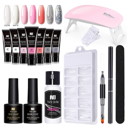 Polygel nagels starter kit! - langdurige nagellak - eenvoudig in gebruik - Molie