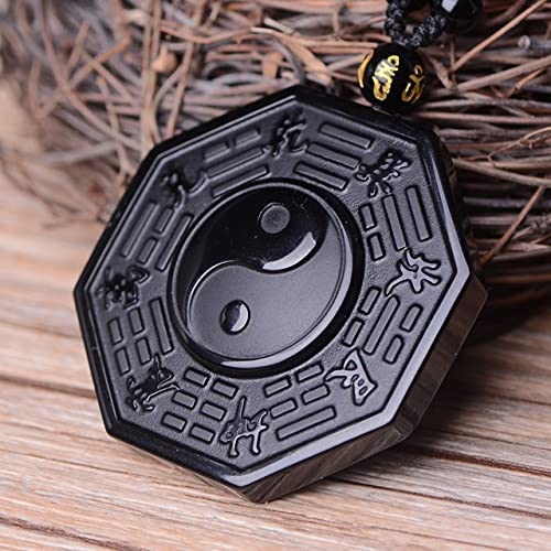 Obsidiaan Yin Yang Ketting - Yanyx