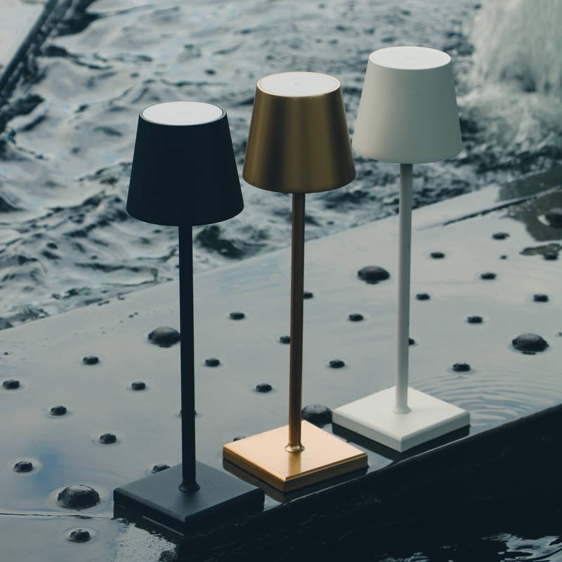 Dimbare Lange Tafellamp | Luxe design - Kleurenlamp